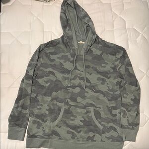 Jane and Delancey Green Camouflage Hoodie
